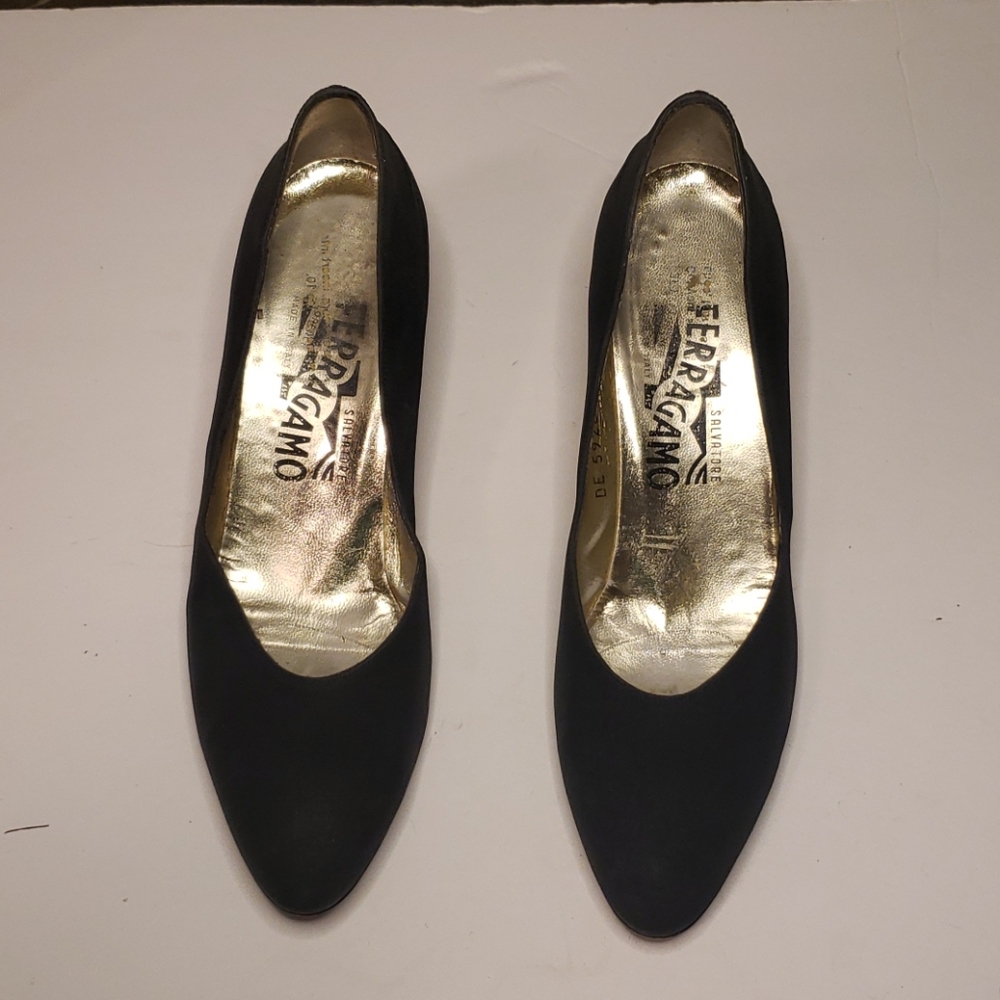 Salvatore Ferragamo Black Petite Heel Size 6